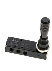 5/3 G1/8'' Válvula de palanca manual cerrada al centro 0-8bar/0-112psi E.MC