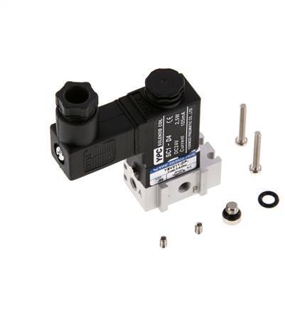 3/2 M5 NC Solenoid Valve 230V AC 0-8bar/0-112psi YPC