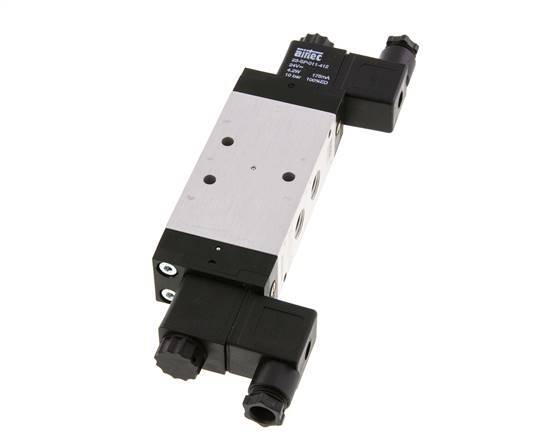 5/3 G1/4'' Center Closed Solenoid Valve 24V AC 3-10bar/42-140psi Airtec