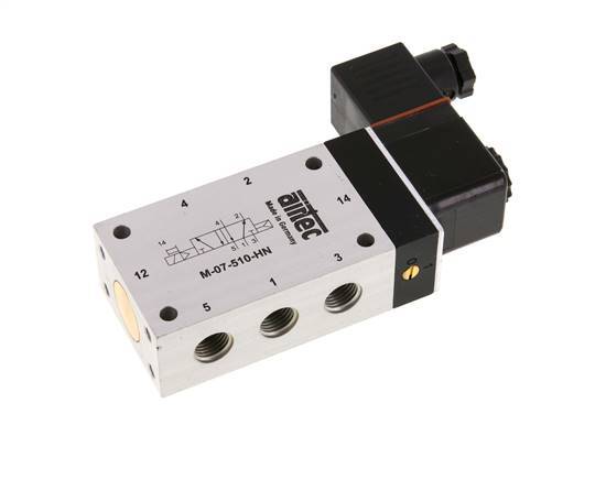 5/2 G1/4'' Solenoid Valve 24V DC ATEX 1.5-10bar/21.0-140psi Airtec