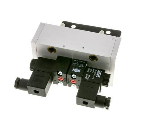 5/3 ISO 5599-3 Exhaust Center Solenoid Valve 24V DC 3-10bar/42-140psi Airtec