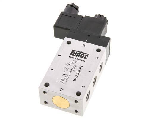 válvula solenoide 5/2 G1/4'' 230V AC 1.5-10bar/21.0-140psi Airtec
