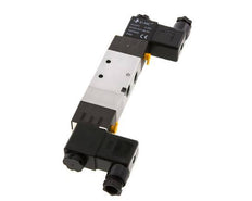 5/3 G1/4'' (G1/8'') Válvula solenoide central de escape 24V AC 1.5-8bar/21.0-112psi E.MC