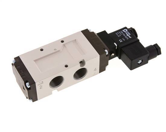 válvula solenoide 5/2 G1/2'' 24V DC 1.5-10bar/21.0-140psi YPC