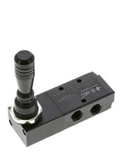 5/3 G1/4'' (G1/8'') Pressure Center Hand Lever Valve 0-8bar/0-112psi E.MC