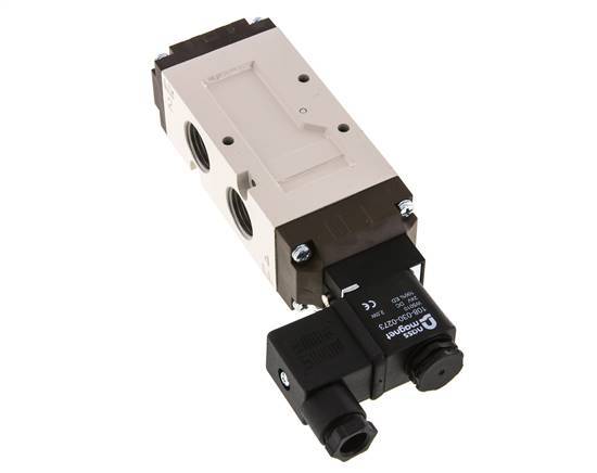 válvula solenoide 5/2 G1/2'' 12V DC 1.5-10bar/21.0-140psi YPC