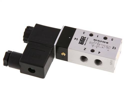 válvula solenoide 5/2 G1/8'' 24V DC 2.5-10bar/35.0-140psi Airtec