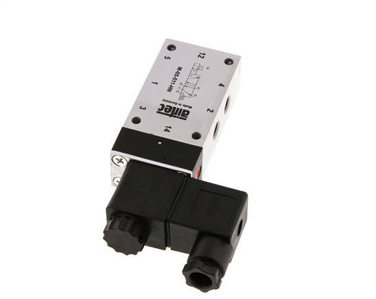 válvula solenoide 5/2 G1/8'' 12V DC 3-10bar/42-140psi Airtec