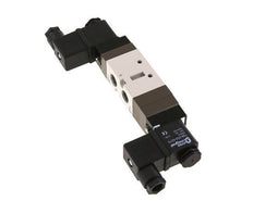 5/3 G1/4'' (G1/8'') Válvula solenoide de centro de presión 24V DC 2-10bar/28-140psi YPC