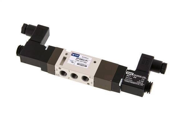 válvula solenoide central de escape 5/3 G1/8'' 12V DC 2-10bar/28-140psi YPC
