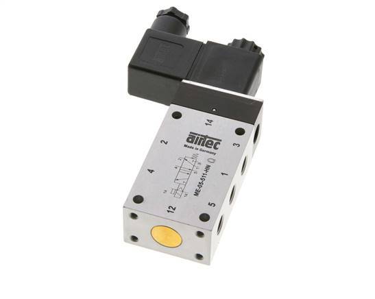 válvula solenoide 5/2 G1/8'' Piloto externo 24V DC -0.95-10bar/-13.2-140psi Airtec