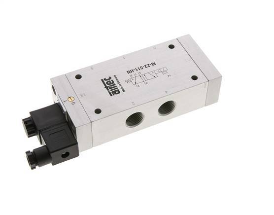 válvula solenoide 5/2 G1/2'' 24V DC 2-10bar/28-140psi Airtec