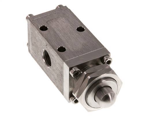 válvula de vástago universal 3/2 G1/4'' Acero inoxidable -0,95-12bar/-13,2-168psi