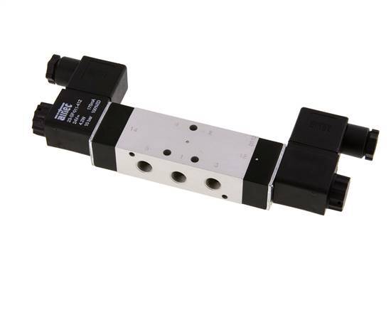 5/3 G1/8'' Center Closed Solenoid Valve 115V AC 3-10bar/42-140psi Airtec