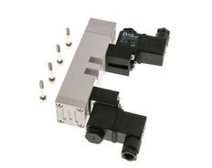 5/3 ISO 5599-1 Pressure Center Solenoid Valve 12V DC 2-10bar/28-140psi YPC