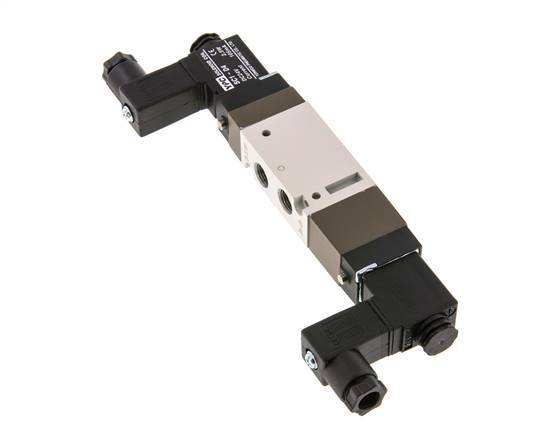 válvula solenoide de centro de presión 5/3 G1/8'' 12V DC 2-10bar/28-140psi YPC