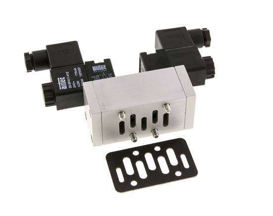 5/2 ISO 5599-1 Bistable Solenoid Valve 115V AC 2-10bar/28-140psi Airtec
