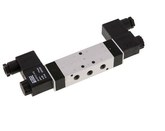 5/3 G1/8'' Exhaust Center Solenoid Valve 115V AC 3-10bar/42-140psi Airtec