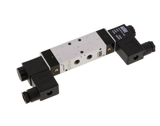 5/3 G1/8'' Exhaust Center Solenoid Valve 115V AC 3-10bar/42-140psi Airtec