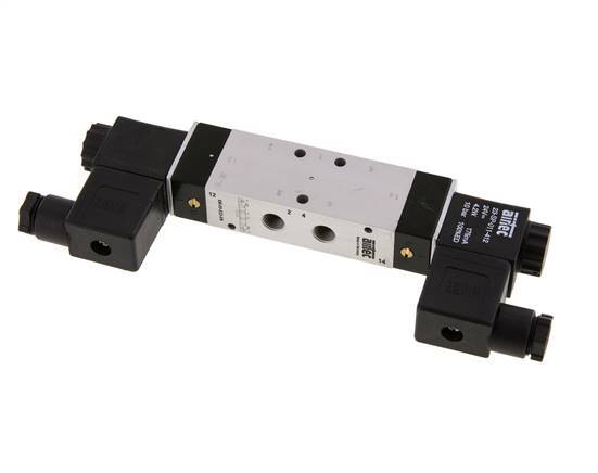 5/3 G1/8'' Exhaust Center Solenoid Valve 115V AC 3-10bar/42-140psi Airtec