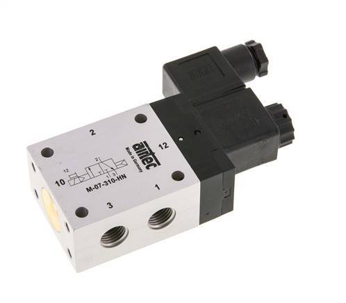 3/2 G1/4'' NO Solenoid Valve 24V DC 1.5-10bar/21.0-140psi Airtec