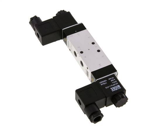 5/3 G1/8'' Válvula solenoide de centro cerrado 230V AC 3-10bar/42-140psi Airtec