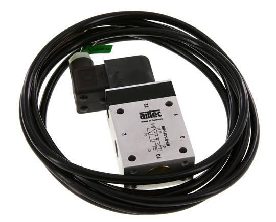 3/2 G1/4'' (G1/8'') Solenoid Valve External Pilot 24V DC ATEX 0-10bar/0-140psi Airtec