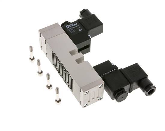5/3 ISO 5599-1 Pressure Center Solenoid Valve 115V AC 2-10bar/28-140psi YPC
