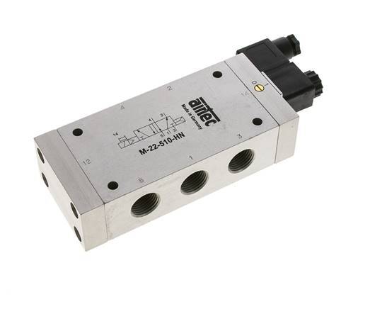 5/2 G1/2'' Solenoid Valve 12V DC 1-10bar/14-140psi Airtec