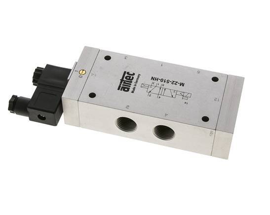 5/2 G1/2'' Solenoid Valve 12V DC 1-10bar/14-140psi Airtec
