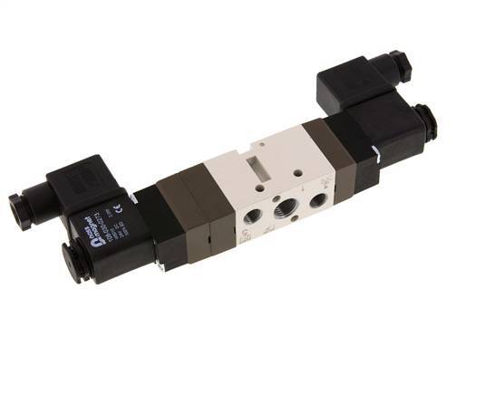 5/3 G1/4'' (G1/8'') Exhaust Center Solenoid Valve 230V AC 2-10bar/28-140psi YPC