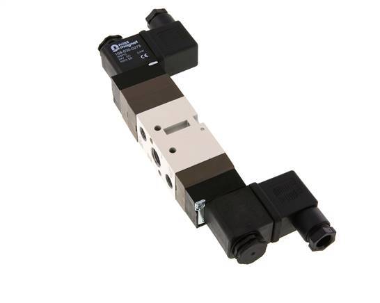 5/3 G1/4'' (G1/8'') Válvula solenoide central de escape 230V AC 2-10bar/28-140psi YPC