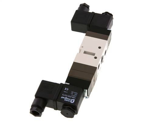 5/3 G1/4'' (G1/8'') Válvula solenoide central de escape 230V AC 2-10bar/28-140psi YPC