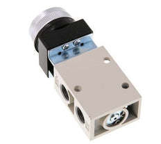 válvula de botón 3/2 G1/4'' Negro 0-8bar/0-112psi YPC