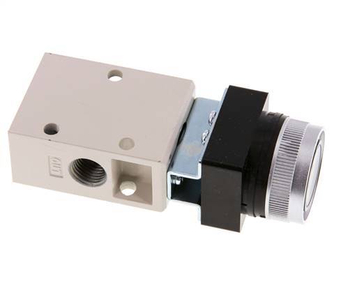 válvula de botón 3/2 G1/4'' Negro 0-8bar/0-112psi YPC