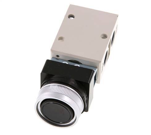 válvula de botón 3/2 G1/4'' Negro 0-8bar/0-112psi YPC