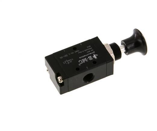3/2 G1/8'' Axial Hand Lever Valve Detent 0-8bar/0-112psi E.MC