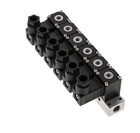 6x3/2 M5 NC Electroválvula 12V DC -0.95-8bar/-13.2-112psi Airtec