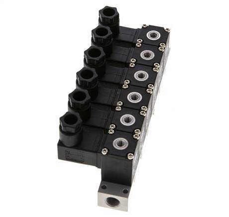 6x3/2 M5 NC Electroválvula 12V DC -0.95-8bar/-13.2-112psi Airtec