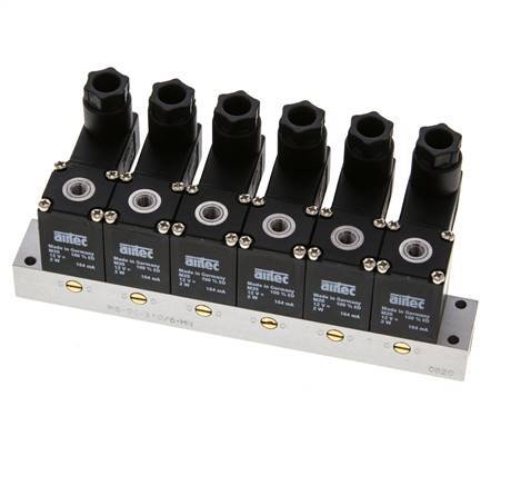 6x3/2 M5 NC Electroválvula 12V DC -0.95-8bar/-13.2-112psi Airtec