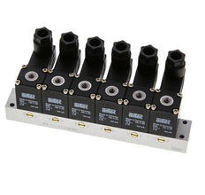 6x3/2 M5 NC Electroválvula 12V DC -0.95-8bar/-13.2-112psi Airtec