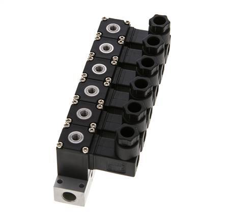 6x3/2 M5 NC Electroválvula 12V DC -0.95-8bar/-13.2-112psi Airtec