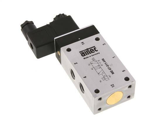 5/2 G1/4'' (G1/8'') Válvula Solenoide Piloto Externo 115V AC -0.95-10bar/-13.2-140psi Airtec