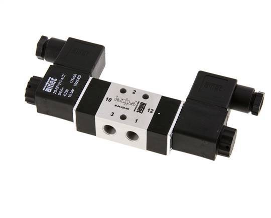 3/2 G1/8'' Bistable Solenoid Valve 24V DC 2.5-10bar/35.0-140psi Airtec