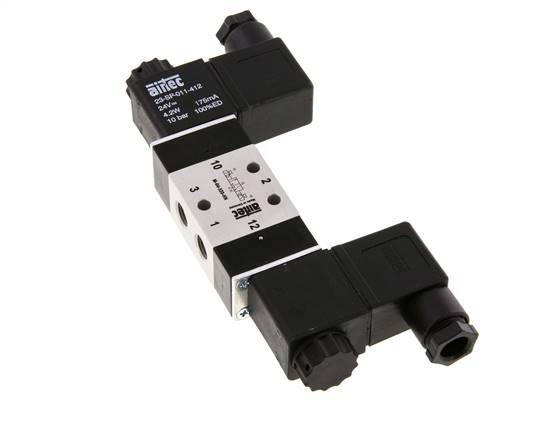 3/2 G1/8'' Bistable Solenoid Valve 24V DC 2.5-10bar/35.0-140psi Airtec