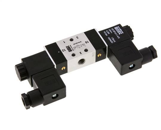 3/2 G1/8'' Bistable Solenoid Valve 24V DC 2.5-10bar/35.0-140psi Airtec