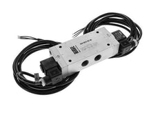 válvula solenoide de 5/3 G1/2'' de centro cerrado 24V DC ATEX 3-10bar/42-140psi Airtec