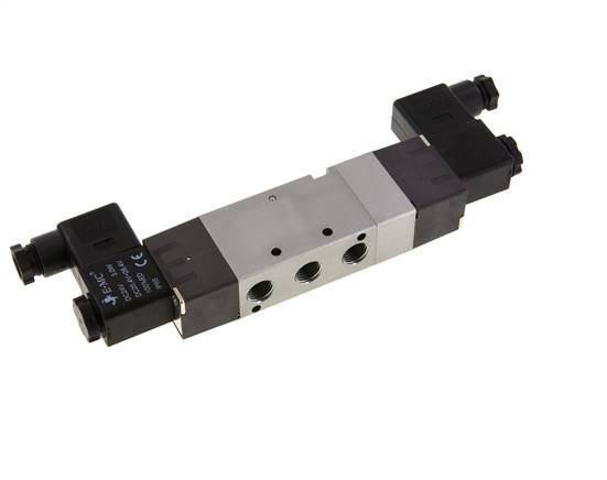 5/3 G1/4'' Válvula solenoide de centro de presión 230V AC 1.5-8bar/21.0-112psi E.MC