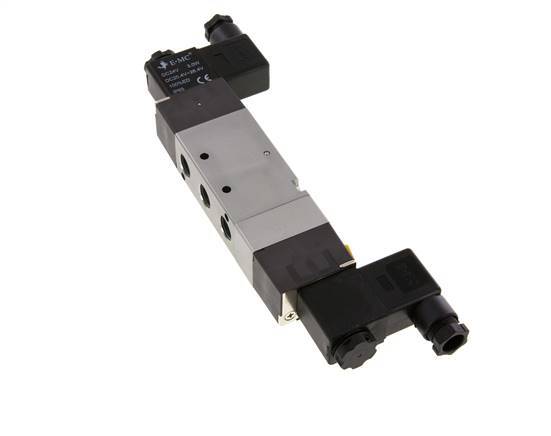 5/3 G1/4'' Válvula solenoide de centro de presión 230V AC 1.5-8bar/21.0-112psi E.MC