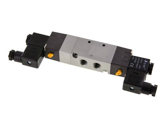 5/3 G1/4'' Válvula solenoide de centro de presión 230V AC 1.5-8bar/21.0-112psi E.MC